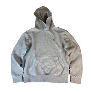 Polo Ralph Lauren Hoodie Men’s Small Pullover Gray Pony Preppy EUC No Drawstring